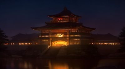 东亚现代都市夜景，霓虹灯下的同志友好酒吧区域，行人穿梭，展现亚洲gay社群的都市活力